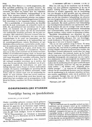 Eerste pagina van het artikel zoals het is gepubliceerd in het tijdschrift