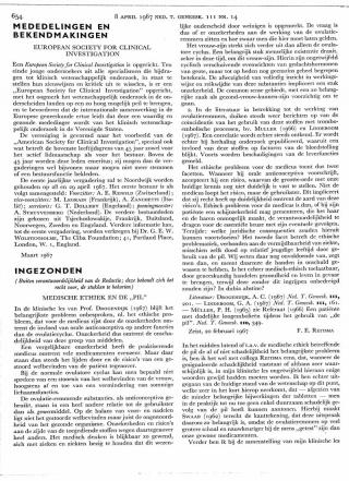 Eerste pagina van het artikel zoals het is gepubliceerd in het tijdschrift