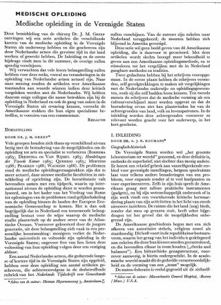 Eerste pagina van het artikel zoals het is gepubliceerd in het tijdschrift