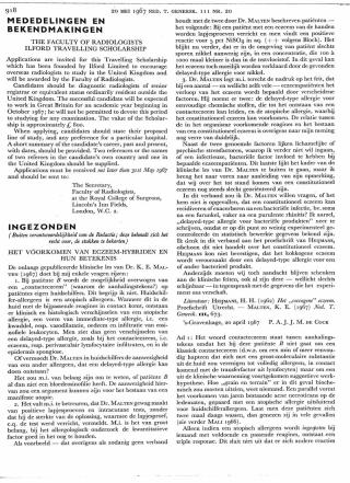 Eerste pagina van het artikel zoals het is gepubliceerd in het tijdschrift