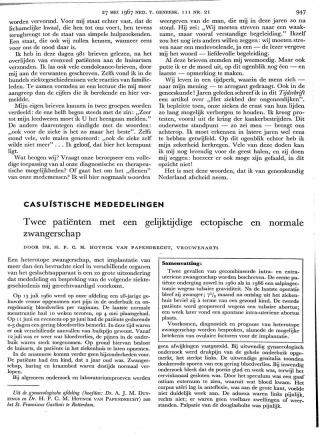 Eerste pagina van het artikel zoals het is gepubliceerd in het tijdschrift