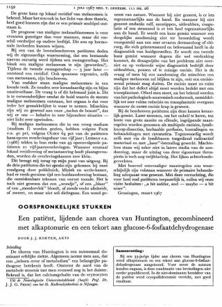 Eerste pagina van het artikel zoals het is gepubliceerd in het tijdschrift