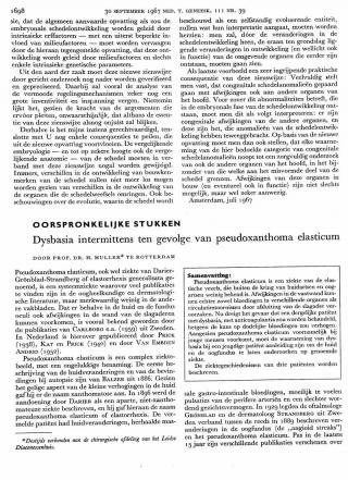 Eerste pagina van het artikel zoals het is gepubliceerd in het tijdschrift