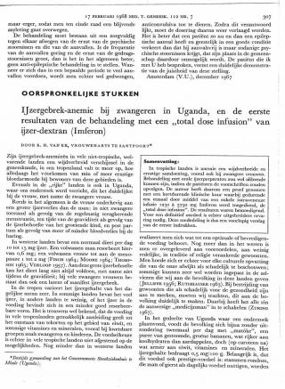 Eerste pagina van het artikel zoals het is gepubliceerd in het tijdschrift