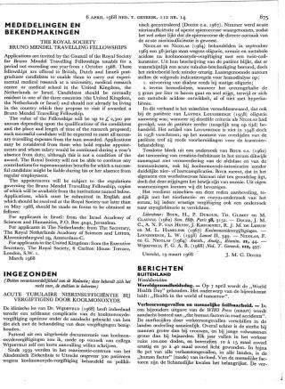 Eerste pagina van het artikel zoals het is gepubliceerd in het tijdschrift