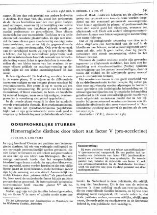 Eerste pagina van het artikel zoals het is gepubliceerd in het tijdschrift