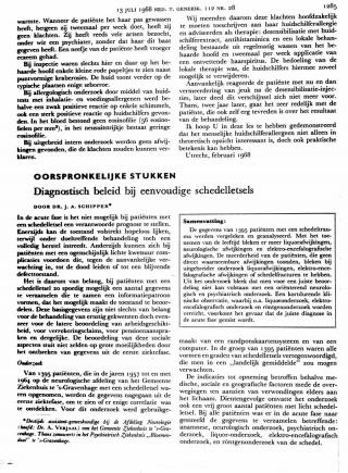 Eerste pagina van het artikel zoals het is gepubliceerd in het tijdschrift