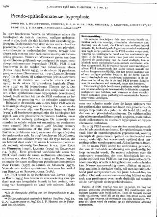 Eerste pagina van het artikel zoals het is gepubliceerd in het tijdschrift