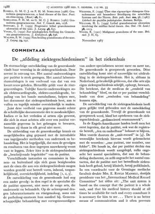 Eerste pagina van het artikel zoals het is gepubliceerd in het tijdschrift