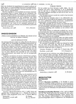 Eerste pagina van het artikel zoals het is gepubliceerd in het tijdschrift