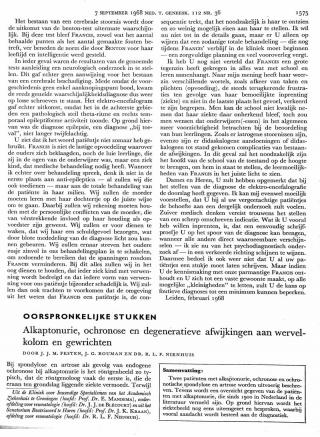 Eerste pagina van het artikel zoals het is gepubliceerd in het tijdschrift