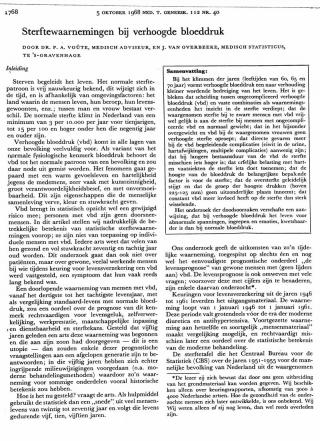 Eerste pagina van het artikel zoals het is gepubliceerd in het tijdschrift