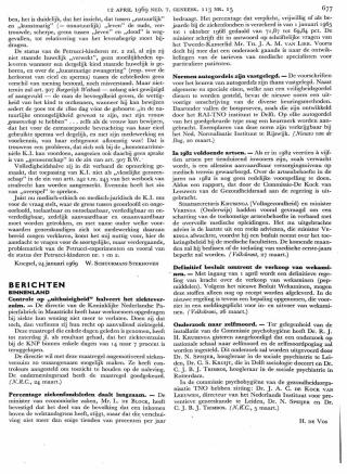 Eerste pagina van het artikel zoals het is gepubliceerd in het tijdschrift