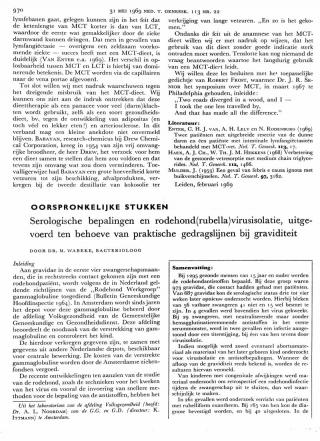 Eerste pagina van het artikel zoals het is gepubliceerd in het tijdschrift