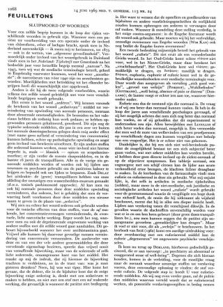 Eerste pagina van het artikel zoals het is gepubliceerd in het tijdschrift