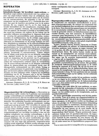 Eerste pagina van het artikel zoals het is gepubliceerd in het tijdschrift