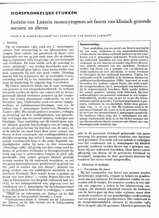 Eerste pagina van het artikel zoals het is gepubliceerd in het tijdschrift