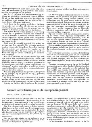 Eerste pagina van het artikel zoals het is gepubliceerd in het tijdschrift
