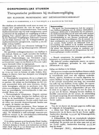 Eerste pagina van het artikel zoals het is gepubliceerd in het tijdschrift