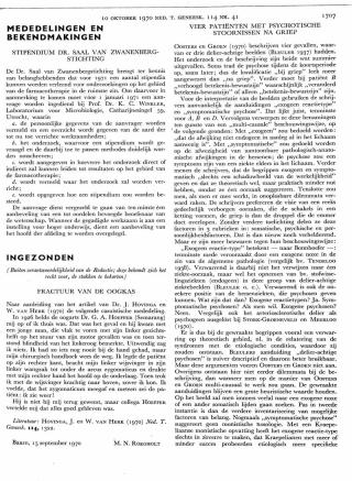 Eerste pagina van het artikel zoals het is gepubliceerd in het tijdschrift