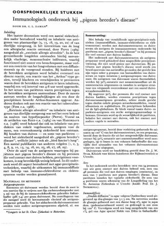 Eerste pagina van het artikel zoals het is gepubliceerd in het tijdschrift