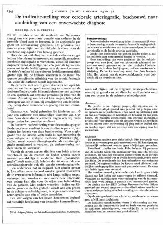 Eerste pagina van het artikel zoals het is gepubliceerd in het tijdschrift