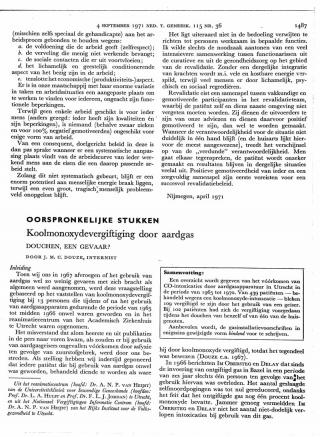 Eerste pagina van het artikel zoals het is gepubliceerd in het tijdschrift