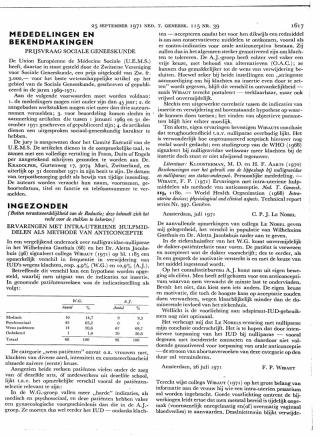 Eerste pagina van het artikel zoals het is gepubliceerd in het tijdschrift