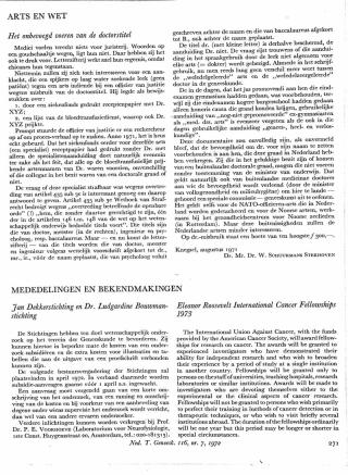 Eerste pagina van het artikel zoals het is gepubliceerd in het tijdschrift