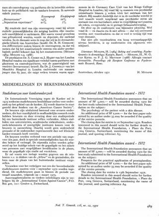 Eerste pagina van het artikel zoals het is gepubliceerd in het tijdschrift