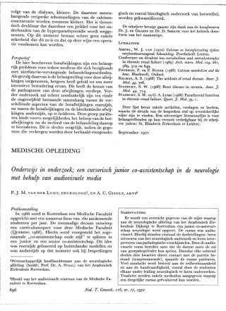 Eerste pagina van het artikel zoals het is gepubliceerd in het tijdschrift