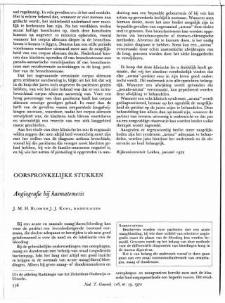 Eerste pagina van het artikel zoals het is gepubliceerd in het tijdschrift