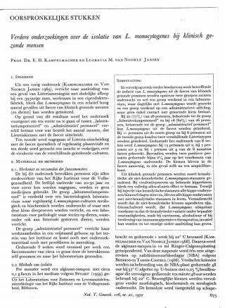 Eerste pagina van het artikel zoals het is gepubliceerd in het tijdschrift