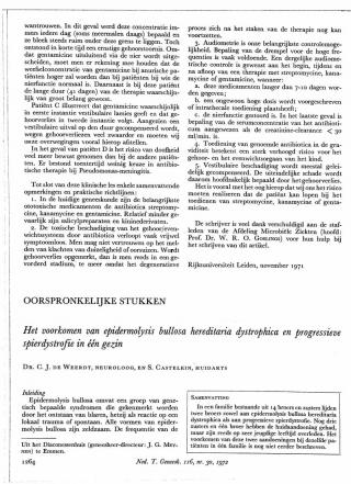 Eerste pagina van het artikel zoals het is gepubliceerd in het tijdschrift