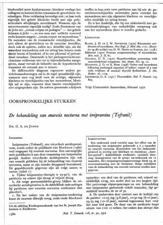 Eerste pagina van het artikel zoals het is gepubliceerd in het tijdschrift