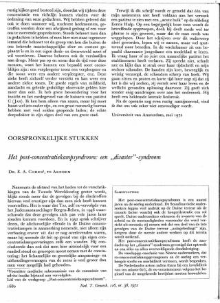 Eerste pagina van het artikel zoals het is gepubliceerd in het tijdschrift