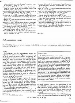 Eerste pagina van het artikel zoals het is gepubliceerd in het tijdschrift