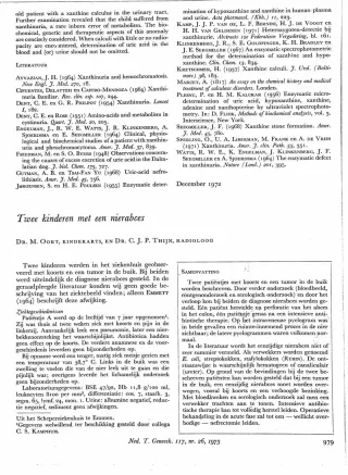 Eerste pagina van het artikel zoals het is gepubliceerd in het tijdschrift