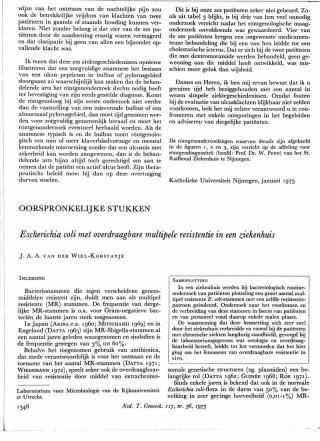 Eerste pagina van het artikel zoals het is gepubliceerd in het tijdschrift