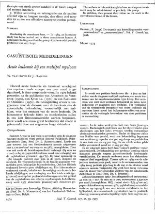 Eerste pagina van het artikel zoals het is gepubliceerd in het tijdschrift