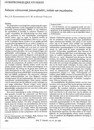 Eerste pagina van het artikel zoals het is gepubliceerd in het tijdschrift