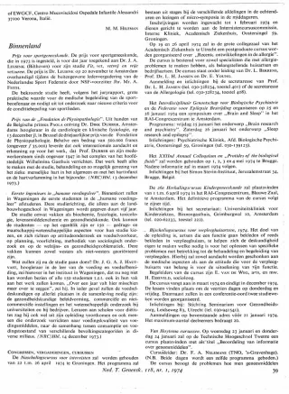 Eerste pagina van het artikel zoals het is gepubliceerd in het tijdschrift