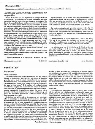 Eerste pagina van het artikel zoals het is gepubliceerd in het tijdschrift