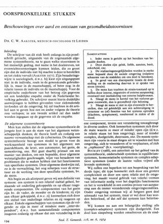 Eerste pagina van het artikel zoals het is gepubliceerd in het tijdschrift