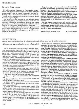 Eerste pagina van het artikel zoals het is gepubliceerd in het tijdschrift