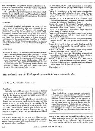 Eerste pagina van het artikel zoals het is gepubliceerd in het tijdschrift