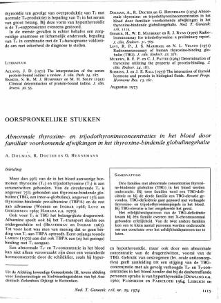 Eerste pagina van het artikel zoals het is gepubliceerd in het tijdschrift