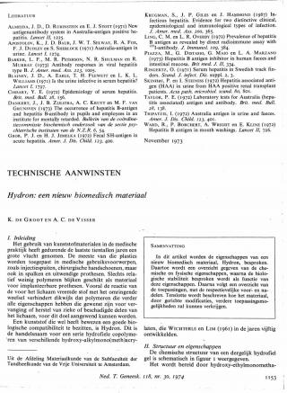 Eerste pagina van het artikel zoals het is gepubliceerd in het tijdschrift