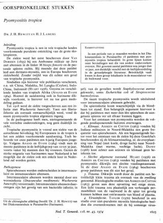 Eerste pagina van het artikel zoals het is gepubliceerd in het tijdschrift