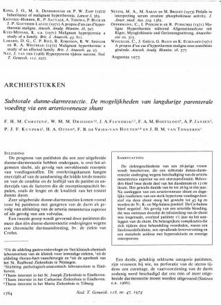 Eerste pagina van het artikel zoals het is gepubliceerd in het tijdschrift